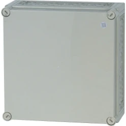 Kast Ci, HxBxD=375x375x175mm, deksel Ral7035, metr.doordrukgaten
