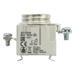Zekeringhouder, laagspanning, 63 A, AC 500 V, D3, IEC, railmontage, vo