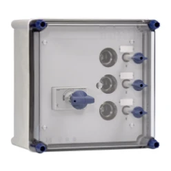 Lichtgroepenkast 1x40A Duco 4p 3xDII + rails