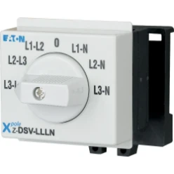 Draaischakelaar, 20A, voltmeter, L3-L1 - L2-L3 - L1-L2 - 0 - L1-N - L2