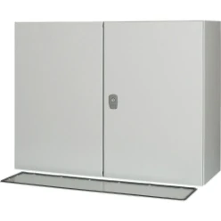 Wandkast, IP66, incl. 2mm montageplaat, HxBxD=600x800x300mm, 2 deuren