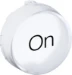 Lens drukknop/signaallamp Drukknoppen ABB Componenten KTC3-1020 Tekstkap voor signaallamp – wit – tekst: On 1SFA616903R1020