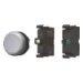 Drukknop frontelement RMQ M22 Eaton Drukknop verlicht, vlak, veerretour, 1 no, wit, blisterverpakking 132604