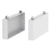 Sokkel voor kast/lessenaar xEnergy Basic EMC2 Eaton Zijplaten voor sokkel, HxD=100x250mm, wit (RAL 9016), stapelbaar, voor EP-501339