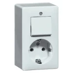 Schakelaar/wandcontactdoos combinatie Peha H 6696