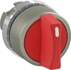 Keuzeschakelaar 2 posities korte hendel rood Cam functie D