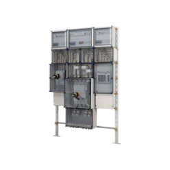 Lege kast, vast deksel + 1 hoedprofiel en slot K434 horizontaal, omslo