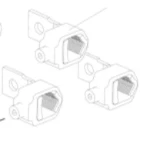 Aansluitklem voor hoofdkabel ABB Componenten XR-00 CABLE CLAMP SINGLE FOR 2/3POL