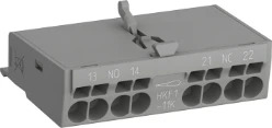 Hulpcontactt 1NO+1NC Voor MS 116/132/165 frontmontage Push-in Springte