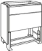 Sokkel voor kast/lessenaar EH PEDESTAL ABB Componenten EH/GD 031 SOKKEL 4TBE843663C0100