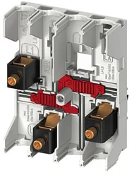 Voedingsblok m afdekpl, 3L hoog 160A max. Smissline