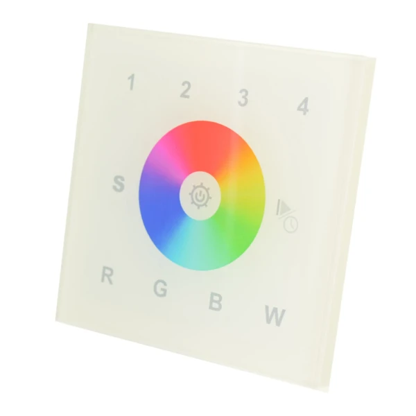 DMX RGB master voor muur inbouw. Wit