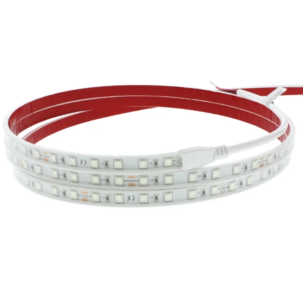 High bright ledstrip IP67, 14.4W p/m, Geel, 5 meter