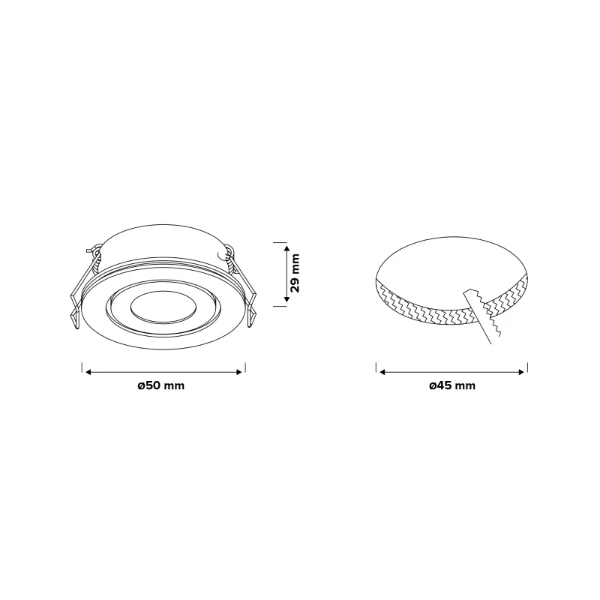 Lumiko Venice COB LED spot aluminium 3,1W, 350mA, 2700K, IP44