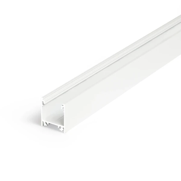 Profiel 20, opbouw, wit, 2 meter
