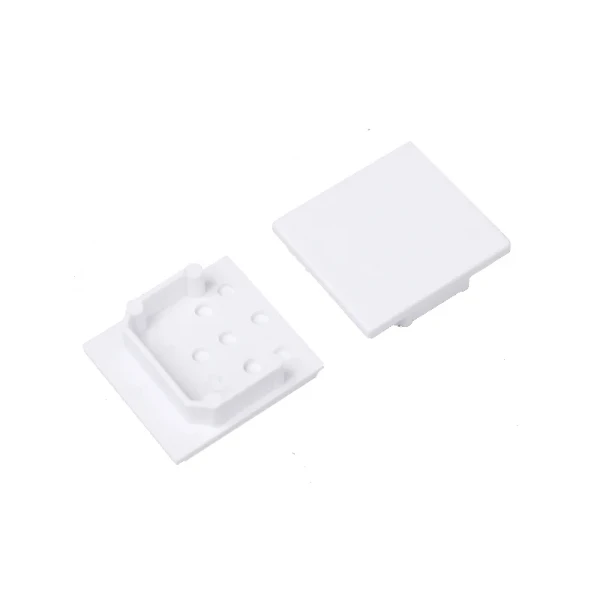 Eindkap voor Profiel 20 opbouw, wit