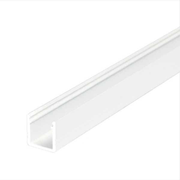 Profiel 10 opbouw 1 meter wit geschikt voor cob ledstrips van 8mm voor een homogeen lichtbeeld