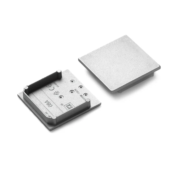 Eindkap voor Profiel 30 type 30-08, zilvergrijs