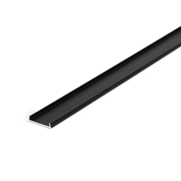 Profiel Fix 16 dek/montageplaat voor Prof 20 en 30. 2 meter zwart