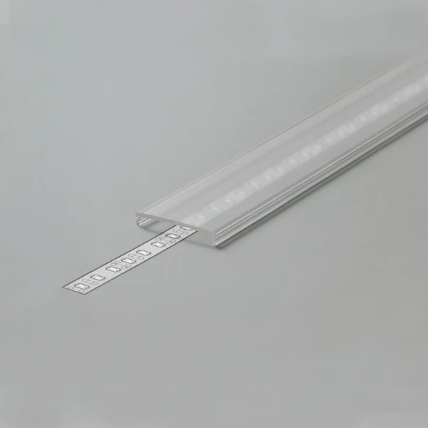 Profiel afdekking C9 voor Prof 30, click 2 meter transparant