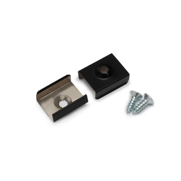 Montageclip voor Profiel 10 op- en inbouw zwart Z2 (2 stuks)