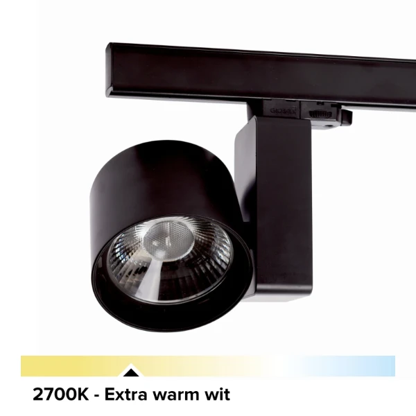 B-Railspot zwart, 33W, 3500 lumen, 2700K, 30°
