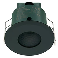 Aanwezigheidsmelder plafond PIR 230V, 2000W, 7M, 40m², Zwart