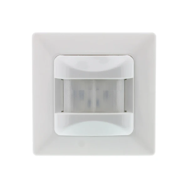 Bewegingsmelder wand inbouw LED 5-100W, 180°, 2-draads, 50x50/ 55x55, wit