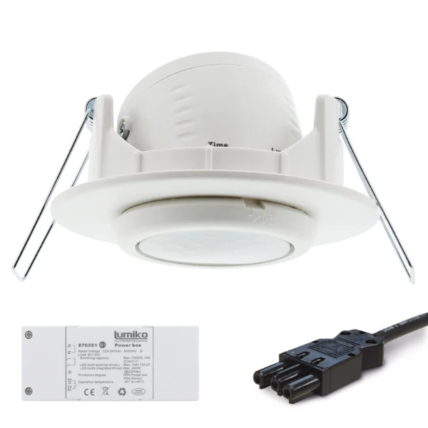 Aanwezigheiddetector plafond PIR G3, 2300W, 7M, 40m², Wieland