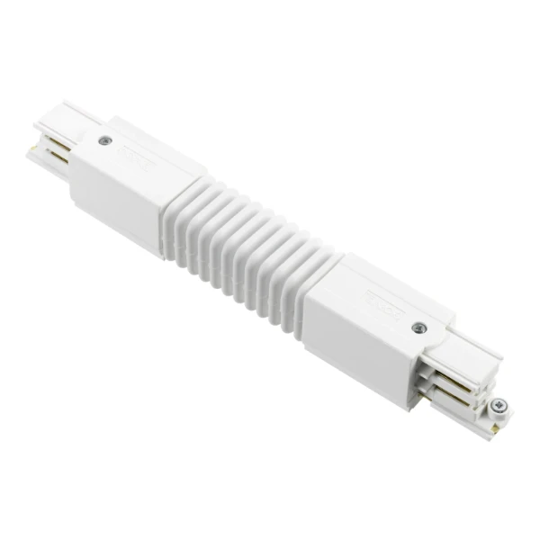 3 fase rails - flexibele connector, wit (RAL9010)