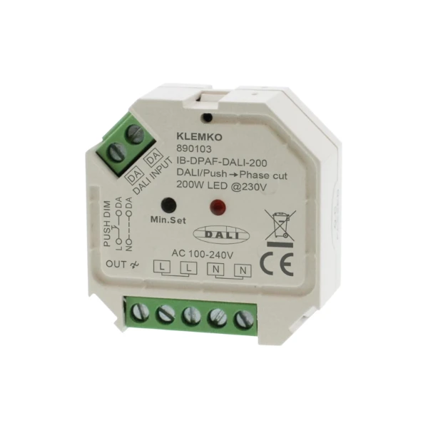 Lumiko Inbouw dimmer DALI fase afsnijding, 1-200W LED, puls / DALI | 890103