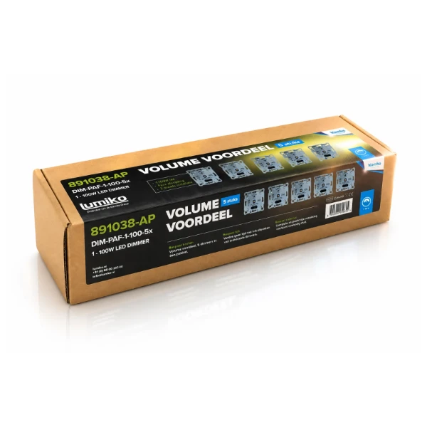 Lumiko volumde voordeel 5x universele led dimmer fase afsnijding 1-100W  | 891038-AP