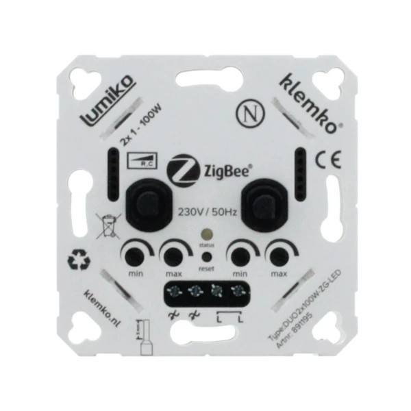 Lumiko Duo led dimmer Zigbee 2x100W | 891195