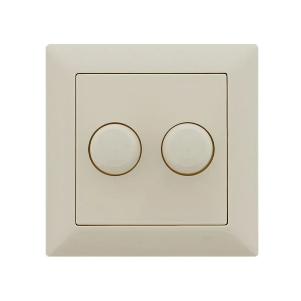 Lumiko afdekking voor de duo led dimmer Gira RAL1013 crème | 891226
